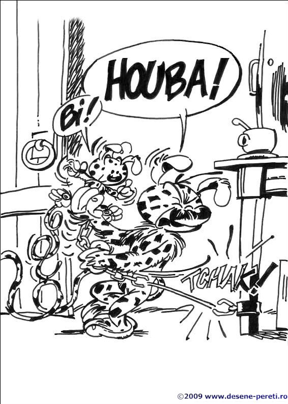 marsupilami desene colorat